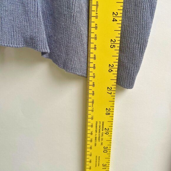 ANN TAYLOR Ribbed Long Sleeve Fitted Sweater Top S - Picture 3 of 7